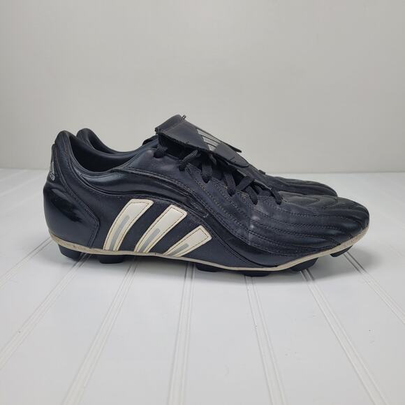 Adidas Traxion Firm Ground Men’s Size 12 Soccer Cleats Black White Retro 2005 - Picture 1 of 8